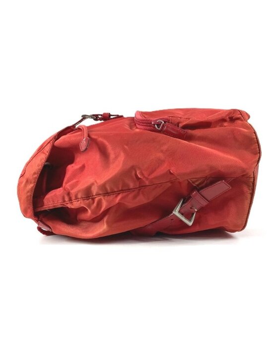 Prada Backpack Sac Triangle Logo Nylon Red main image 2